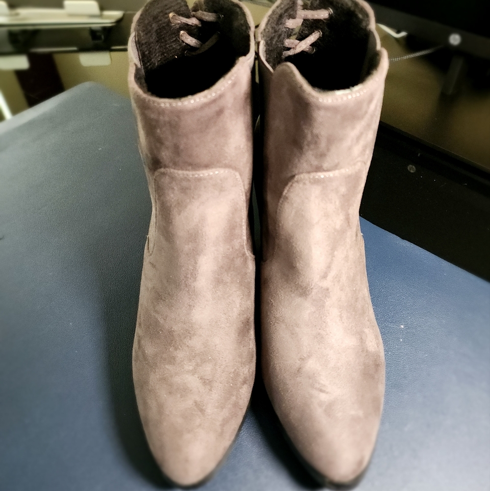 Grey Booties size 8 new